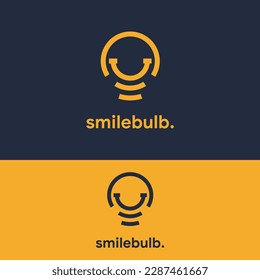 simple bulb lamp logo template