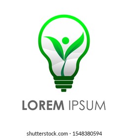 simple bulb logo icon vector design 