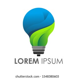 simple bulb logo icon vector design 