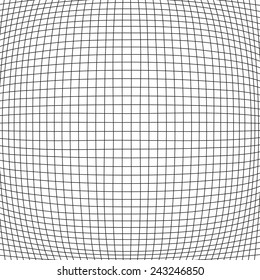 Simple bulge net with black stripes on white background
