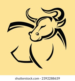 simple bull design. it is suitable for use for various needs