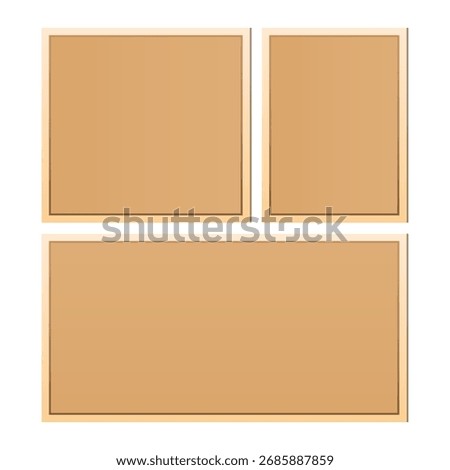 Simple Bulletin Board Vector Illustration