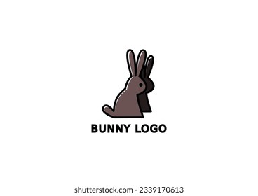 Simple bunny logo for business branding