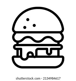 simple burger icon design, best used for web, banner, flayer or application
