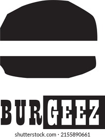 Simple burger logo for business