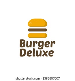 Simple Burger Logo Design Template