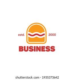 Simple Burger Logo Design Template