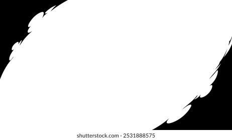 Simple burst effect corner frame_silhouette_16:9