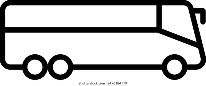 Icono de Bus simple. El ícono se puede usar para Sitios web, Plantillas impresas, Plantillas de presentación, ilustraciones, etc