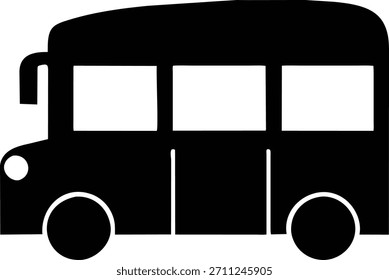 Simple Bus Icon Transportation Design