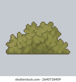 simple bush in pixel art style