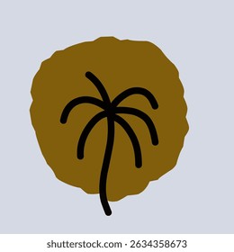 Simple bushes design vector element