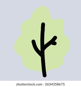 Elemento vetor de design de arbustos simples