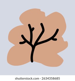 Elemento vetor de design de arbustos simples