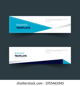 conjunto simple de diseños de banners empresariales