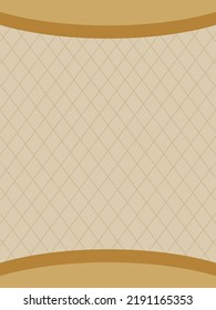 Simple business brown border and rhombus grid material vector background