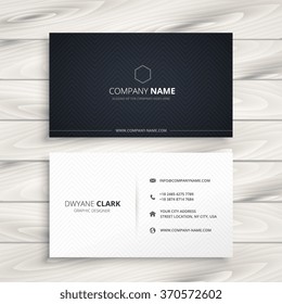 simple business card