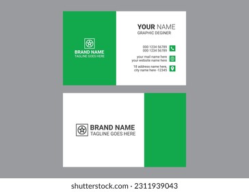 Simple business card design for corporate business, professional and modern business.personal business card design.