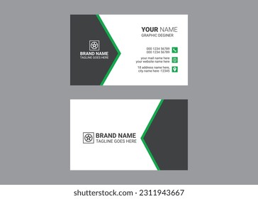 Simple business card design for corporate business, professional and modern business.personal business card design.