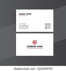 Simple Business Card Design. Creative Card Design. Photos  Vector Standard Template
