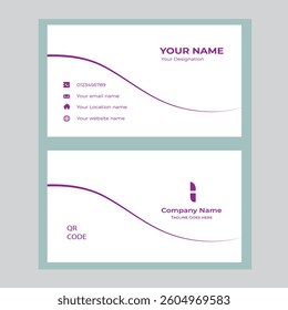 Simple Business card design eps file