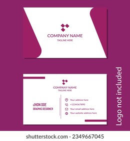 Tamplet de diseño simple de tarjetas de visita