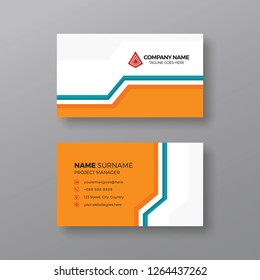 Simple business card design template