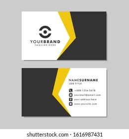 Simple Business Card Design Template. Professional Visiting Card.