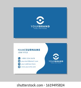 Simple Business Card Design Template. Professional Visiting Card.