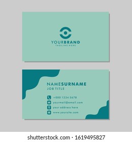Simple Business Card Design Template. Professional Visiting Card.