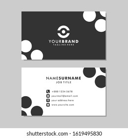 Simple Business Card Design Template. Professional Visiting Card.