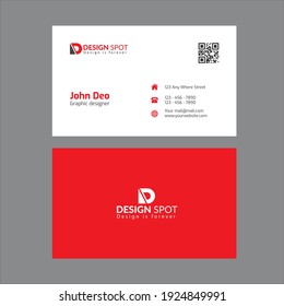 Plantilla de diseño de tarjetas de visita simple 