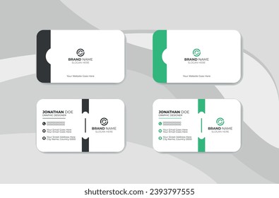 Plantilla de diseño de tarjetas de visita simple