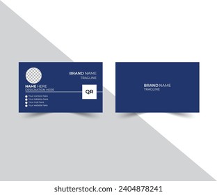 Simple Business Card design and template double-sided.