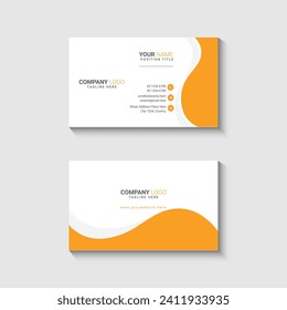 Simple business card design template