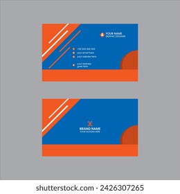 plantilla de diseño de tarjeta de visita simple