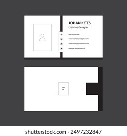 Es una simple Plantilla de diseño de tarjeta de visita. Puedes hacer crecer tu negocio con esta tarjeta llamativa