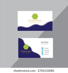 Simple business card design using vector