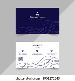diseño simple de tarjetas de visita en vector