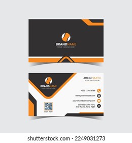 simple business card design vector template, professional visiting card.