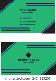 vector de diseño de tarjeta de visita simple