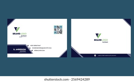 Simple business card design vector