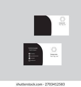 Vector de diseño de tarjeta de visita simple