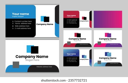 Simple Business card designvisiting card design template