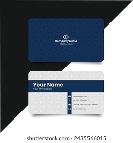 Simple Business Card Layout. creative modern name card and business card. Clean Design. corporate design template, Clean professional business template, visiting card. elegant