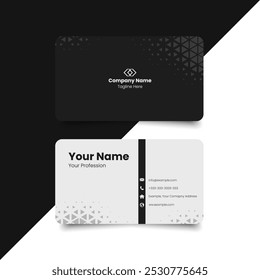 Diseño simple de la tarjeta de visita. tarjeta de nombre moderna creativa y tarjeta de visita. Diseño limpio. Plantilla de diseño corporativo, Plantilla de negocios profesional limpia, tarjeta de visita. elegante