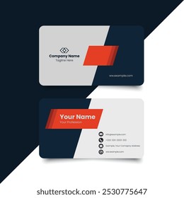 Simple Business Card Layout. creative modern name card and business card. Clean Design. corporate design template, Clean professional business template, visiting card. elegant