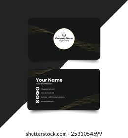 Simple Business Card Layout. creative modern name card and business card. Clean Design. corporate design template, Clean professional business template, visiting card. elegant. Print ready