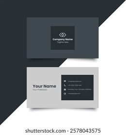 Simple Business Card Layout. creative modern name card and business card. Clean Design. corporate design template, Clean professional business template, visiting card. Minimal design