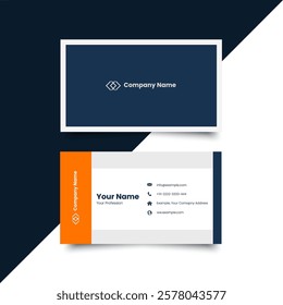 Simple Business Card Layout. creative modern name card and business card. Clean Design. corporate design template, Clean professional business template, visiting card. Minimal design